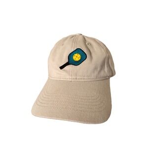 Pickleball Hat, Pickle Ball Paddle and Ball Embroidered Adjustable Dad Hat